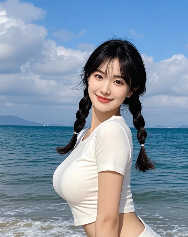 当发丝缠住海风，时间就变成了慢镜头🎞️