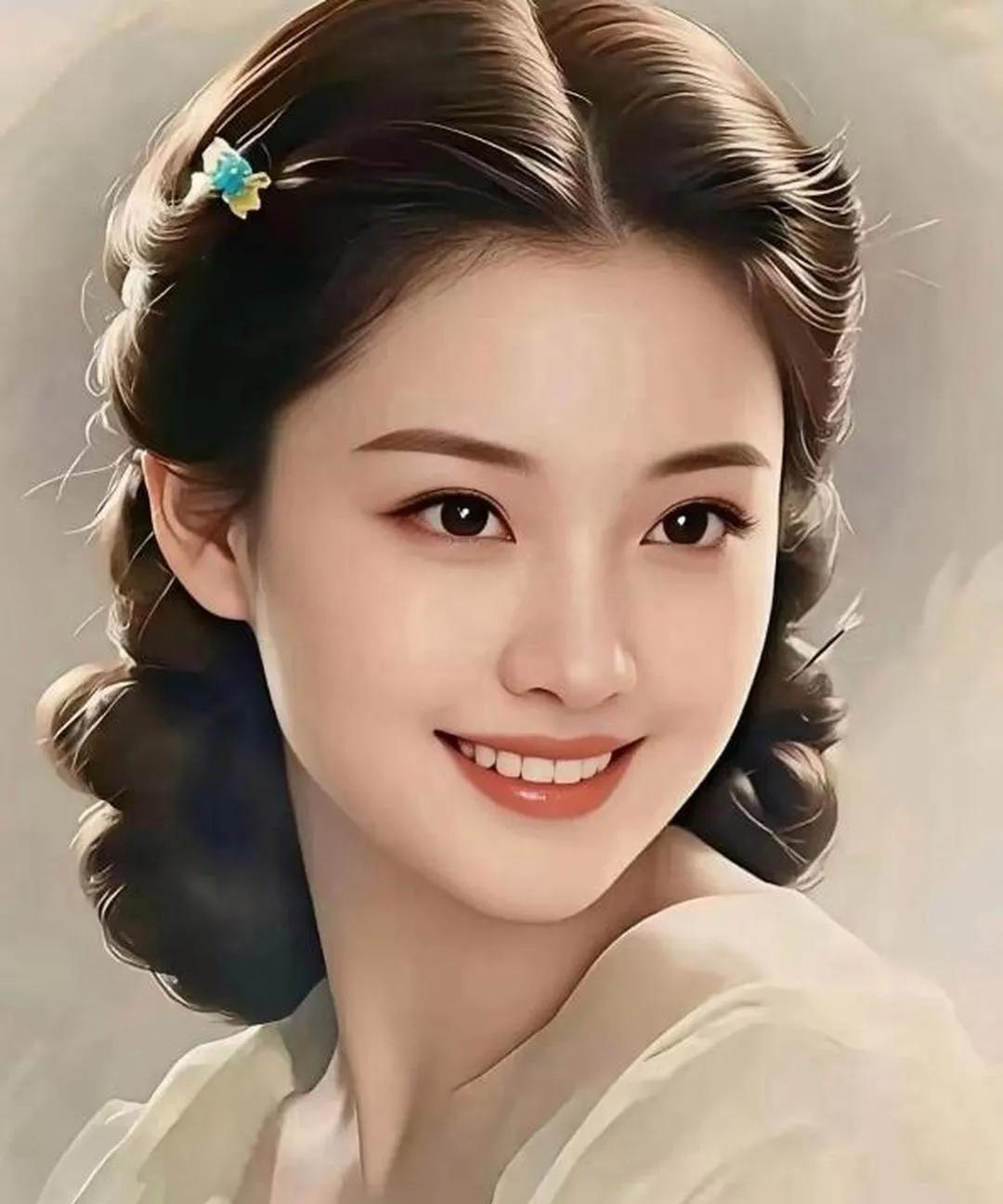 生来就是美人胚子，不化妆、不美容、不美颜，穿着大众化，不穿金戴银、不刻意打扮，一