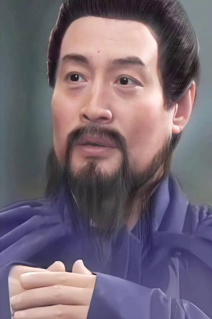 “啪！”墨汁从空中飞过，径直溅上丞相的蟒袍。
只见一个老夫人朝向曹操大声喝到“你