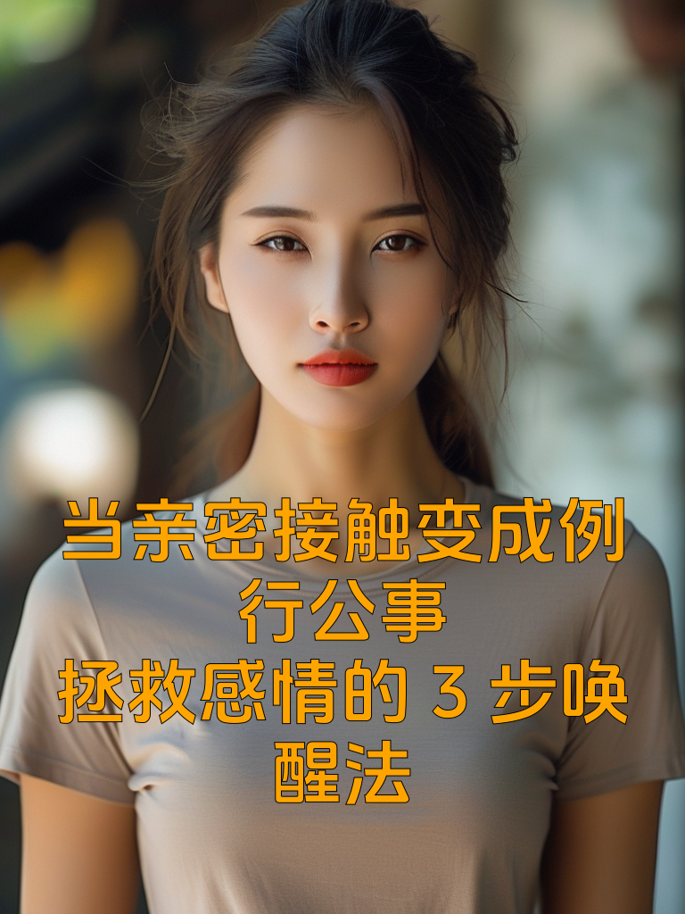 当亲密接触变成例行公事：拯救感情的3步唤醒法