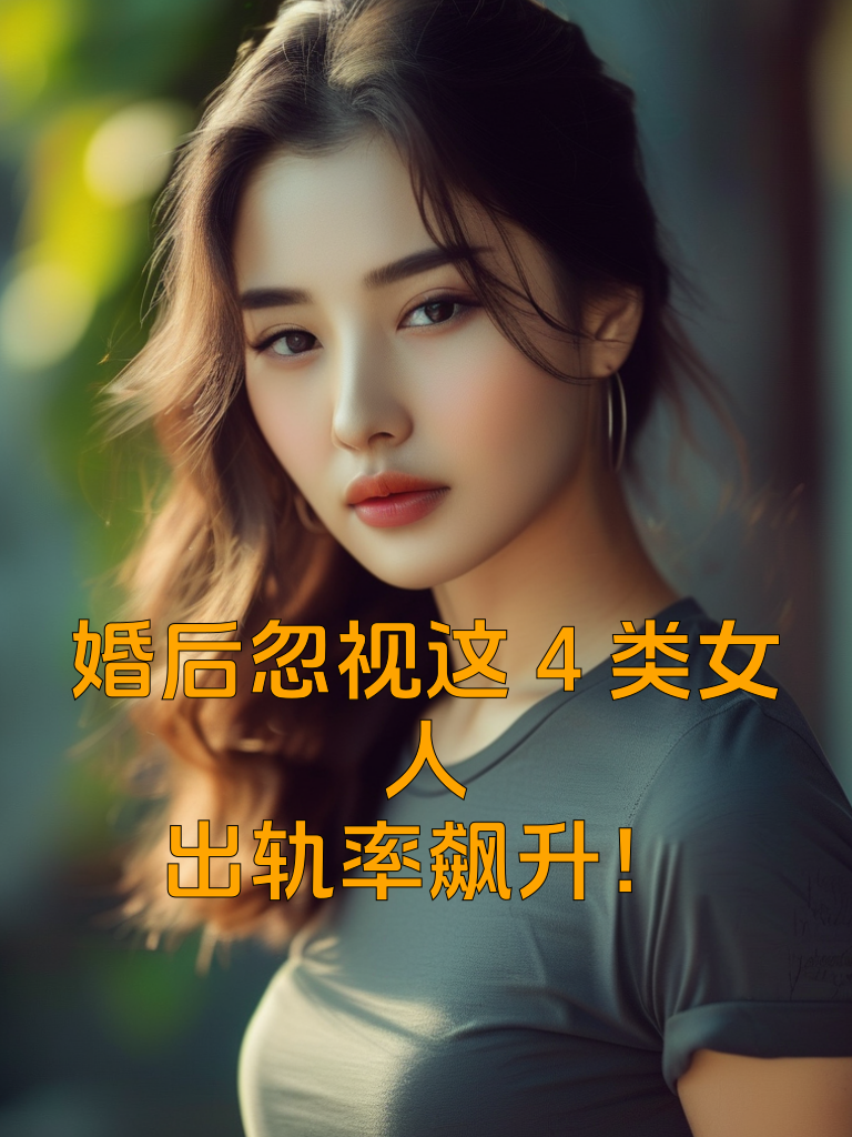 婚后忽视这4类女人，出轨率飙升！