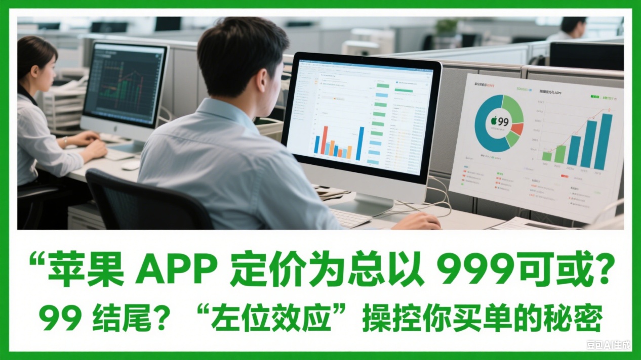 苹果 app 定价为啥总以 9 或 99 结尾? “左位效应” 操控你买