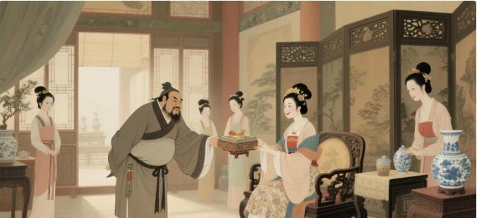 为了谋求荣华富贵，安禄山曾认比自己小很多的杨贵妃为干妈。每次进宫，安禄山都会先去