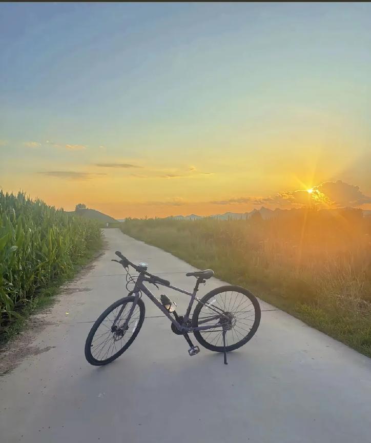 风是免费的、夕阳和晚霞也是免费的，此刻的快乐 简单又纯粹