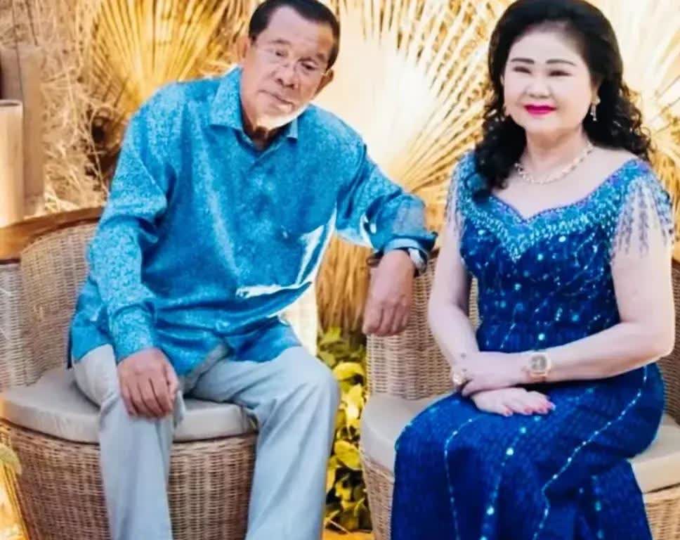 很多年前，被洪森亲王打败的反对派领袖桑兰西在法国胡说八道，桑兰西说洪森太太是越南