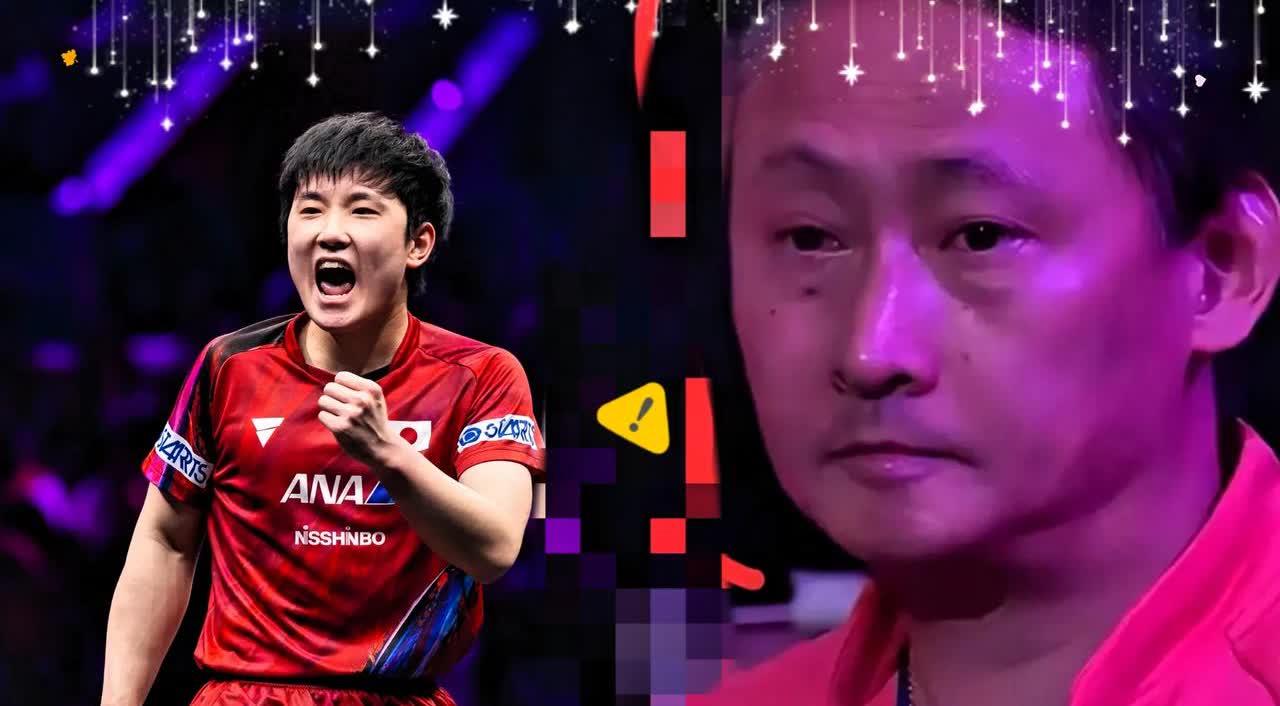 张本智和夺冠，
可张父却是一脸愁容。
瞧着儿子又跟以往一样肆意妄为地脱衣庆祝