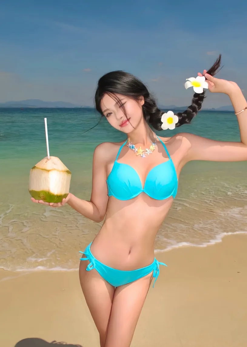 阳光海滩，清凉椰子，快乐假期！