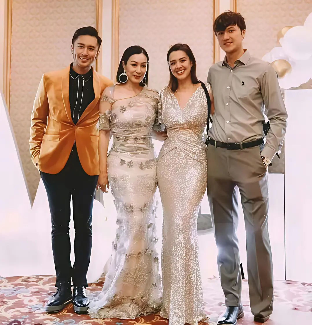 钟丽缇与女儿女婿，颜值都这么高的！