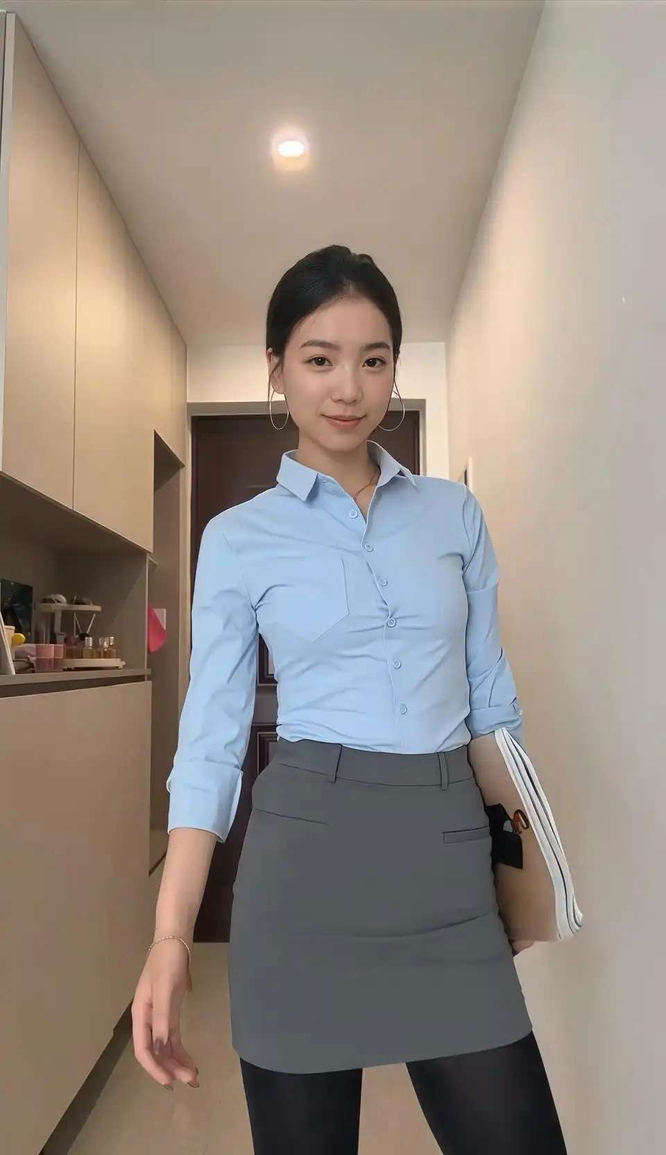 这身打扮能打几分（未开美颜）