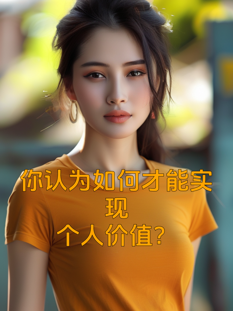 你认为如何才能实现个人价值？