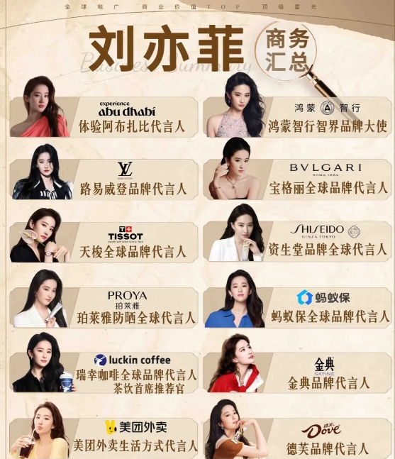 我发现刘亦菲真挺狠的！
只要不下桌
总能吃上饭，这不
又担任了智界品牌大使！
一