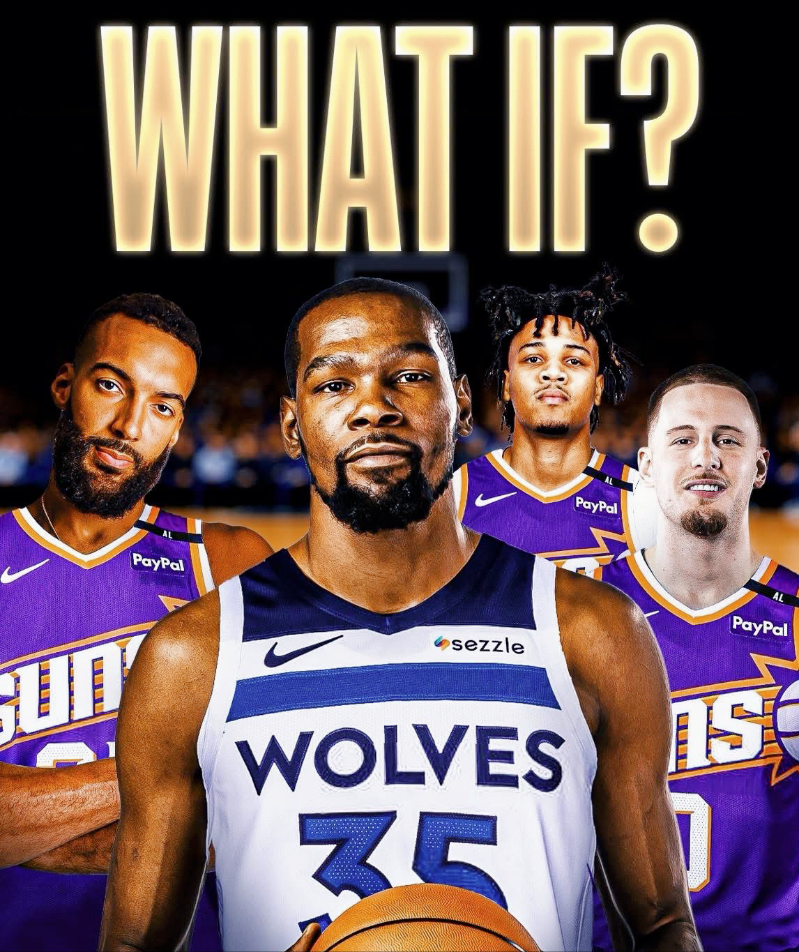 杜兰特本有机会联手爱德华兹的，也可能离总冠军更进一步。

太阳和森林狼在休赛期也