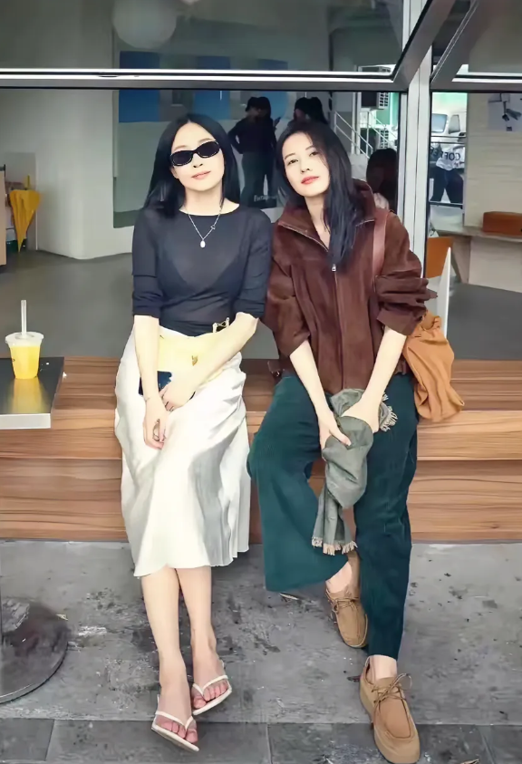 高圆圆，165cm，穿这么多不热吗？人家过夏天，她怎么过冬天呢？