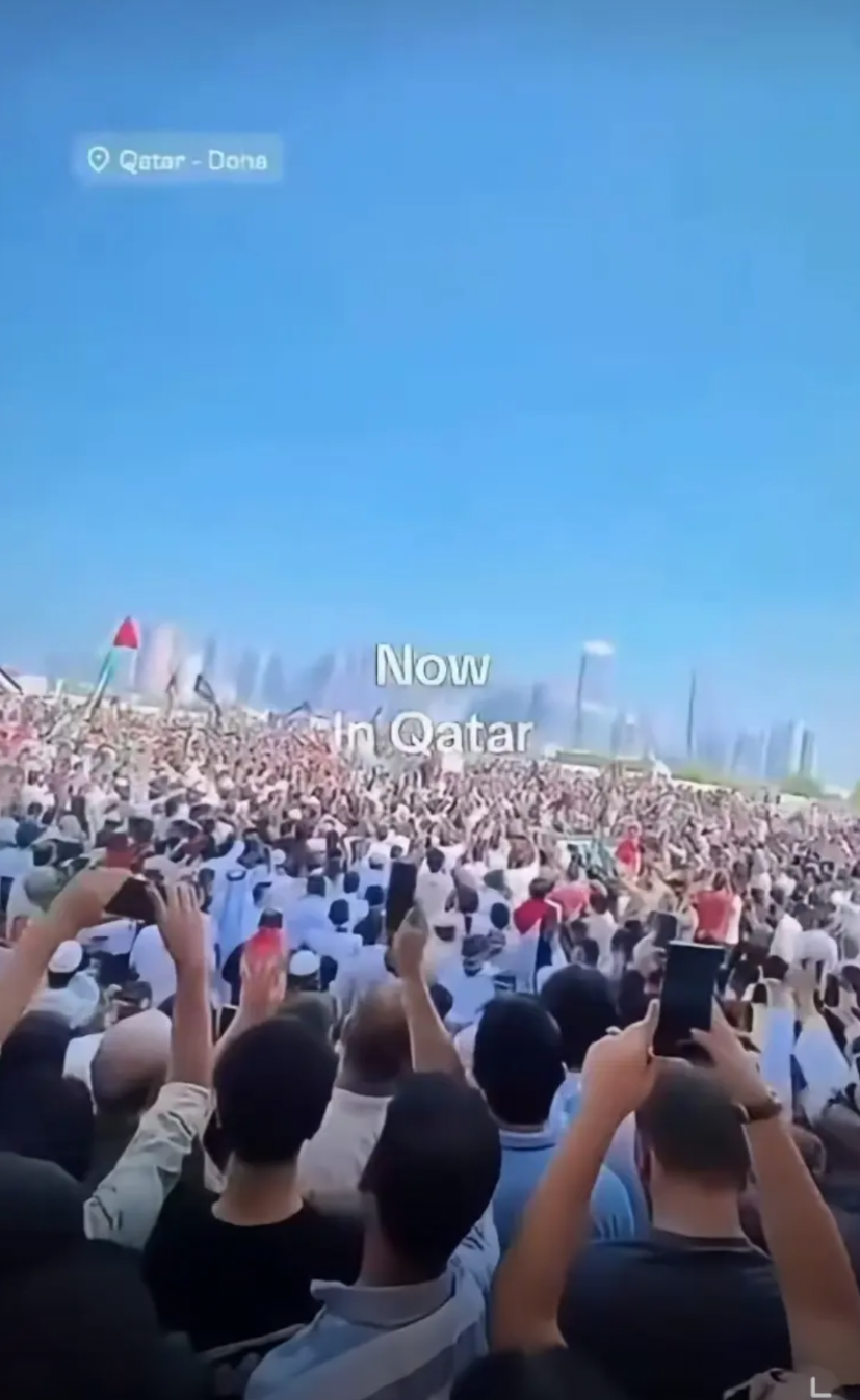 卡塔尔发生示威活动，要求反击以色列！
 
说实话，对于以色列轰炸卡塔尔这个事情，