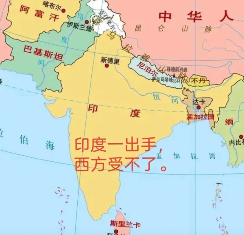 印度一出手，西方受不了。
1. 至少打掉了美国5~10年的世界霸权。
2. 至少