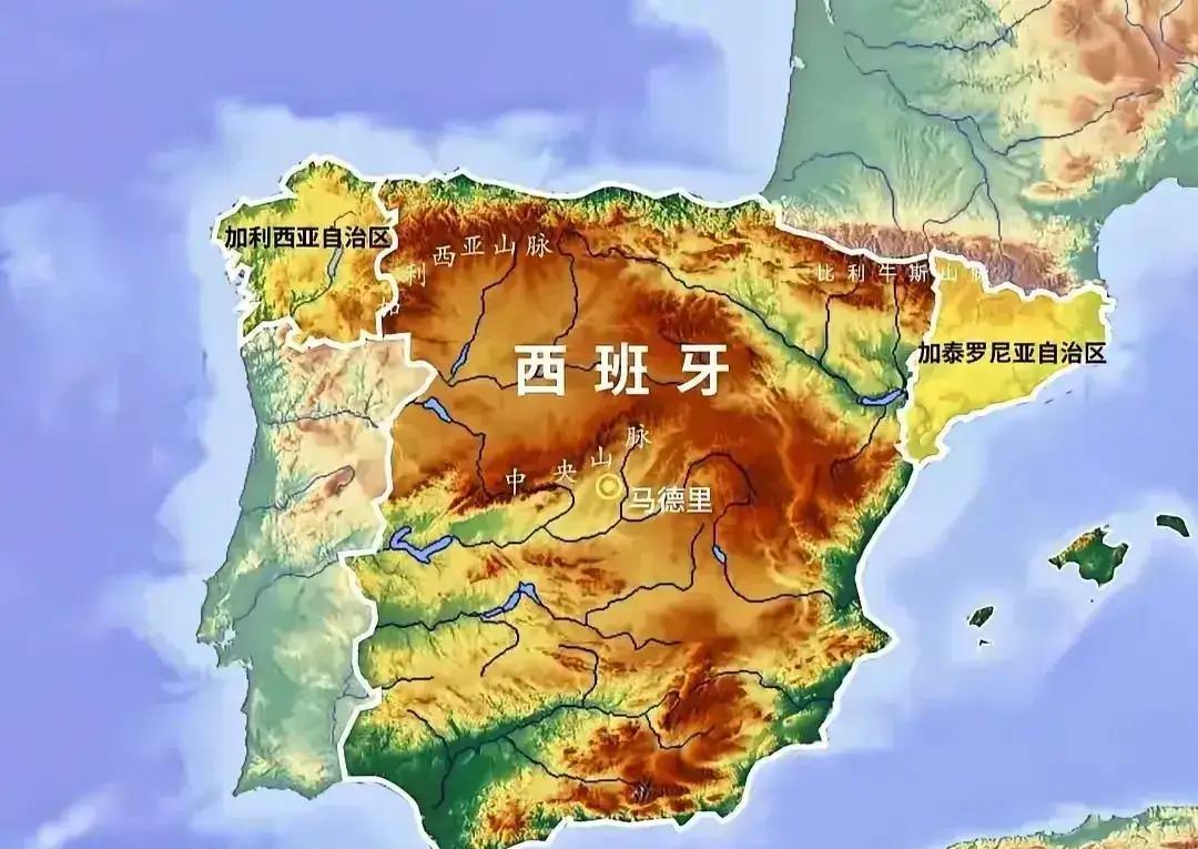 西班牙也是一个低调大国
从国土面积来看，西班牙的国土面积为50万k㎡，面积在欧洲
