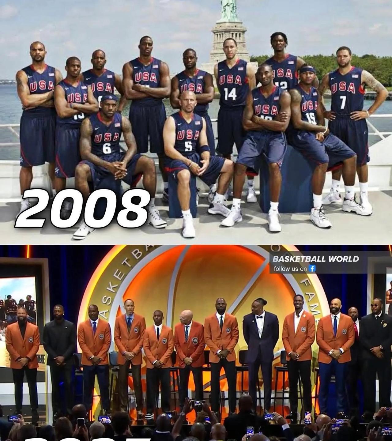 科比定海神针啊
美媒体NBA Memes晒出一张时隔17年的全家福并写道：“真希