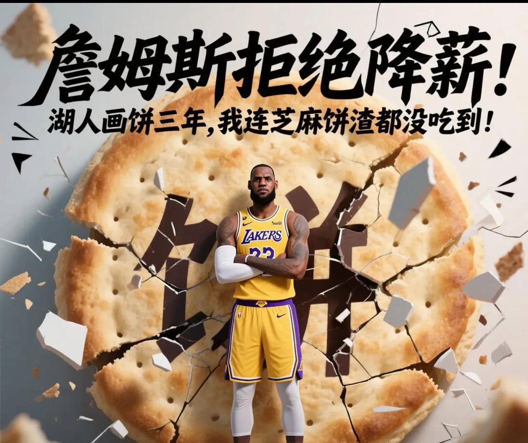 詹姆斯拒绝降薪：湖人画饼三年，我连芝麻饼渣都没吃到！
 
湖人球迷最近有点慌：听