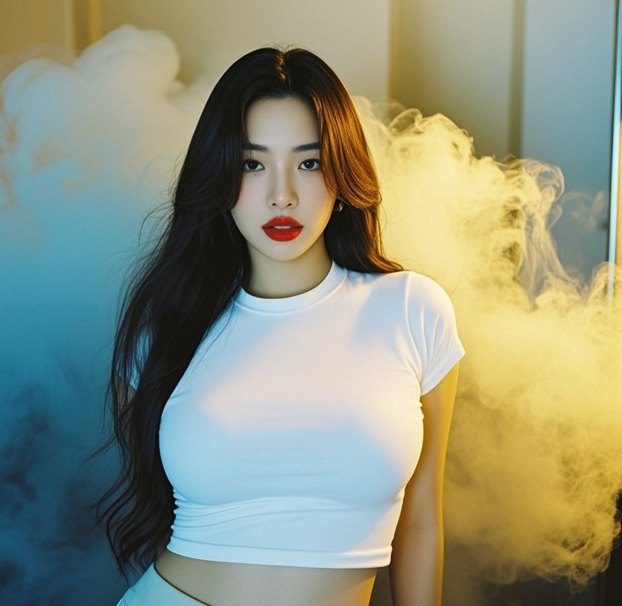美艳少妇真丝风情，玲珑曲线诠释极致性感