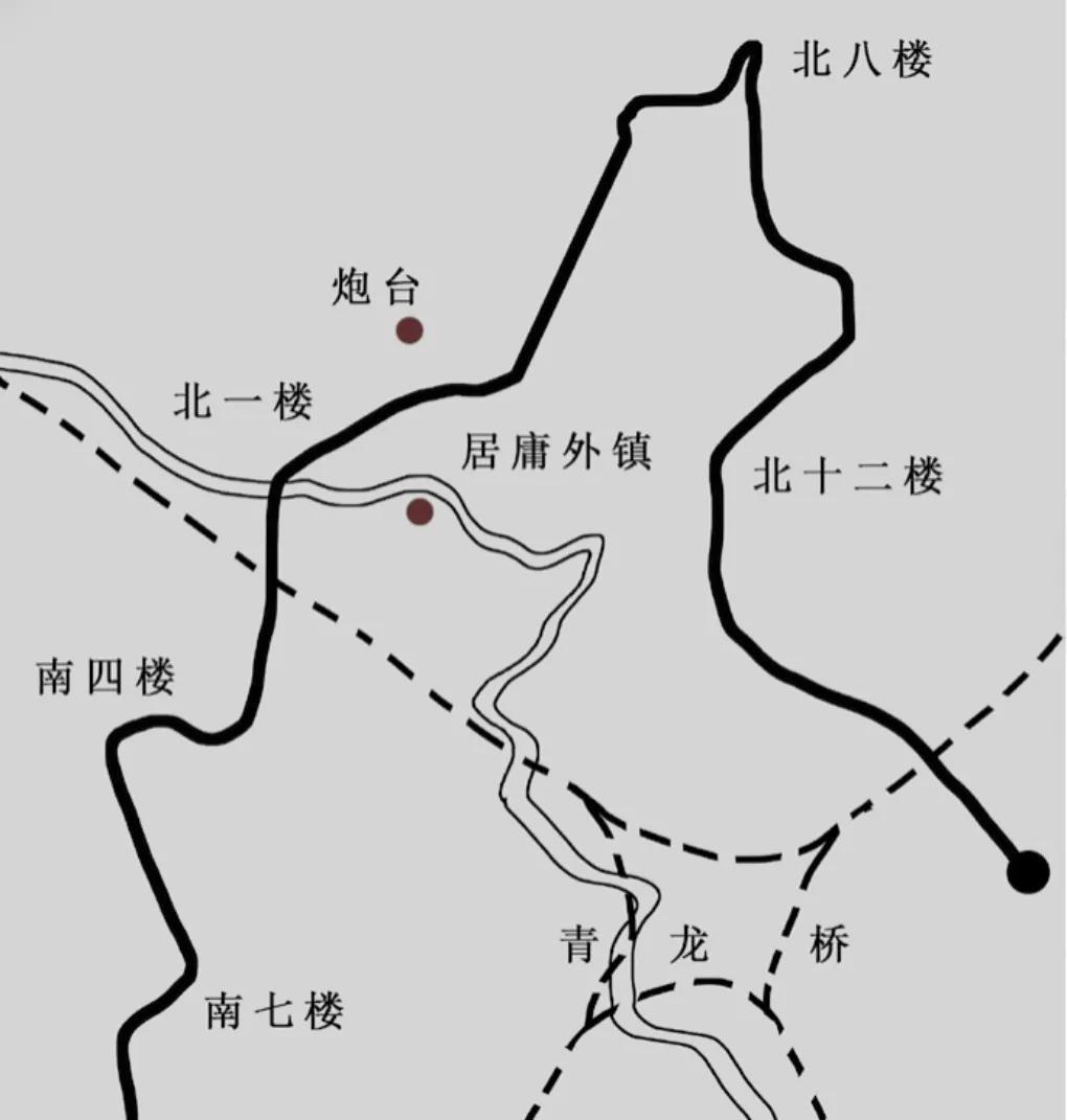 八达岭长城是居庸关长城的防御前哨，北往延庆、赤城、蒙古；西至张家口、怀来、宣化、