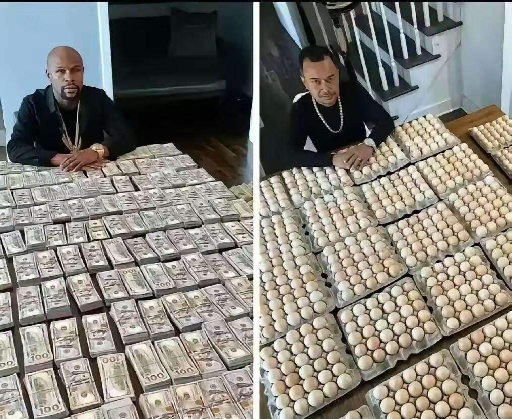 在美国炫富：左边是以前，右边是现在…