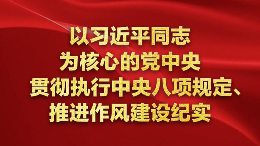 贯彻落实中央八项规定精神 推进党的作风建设