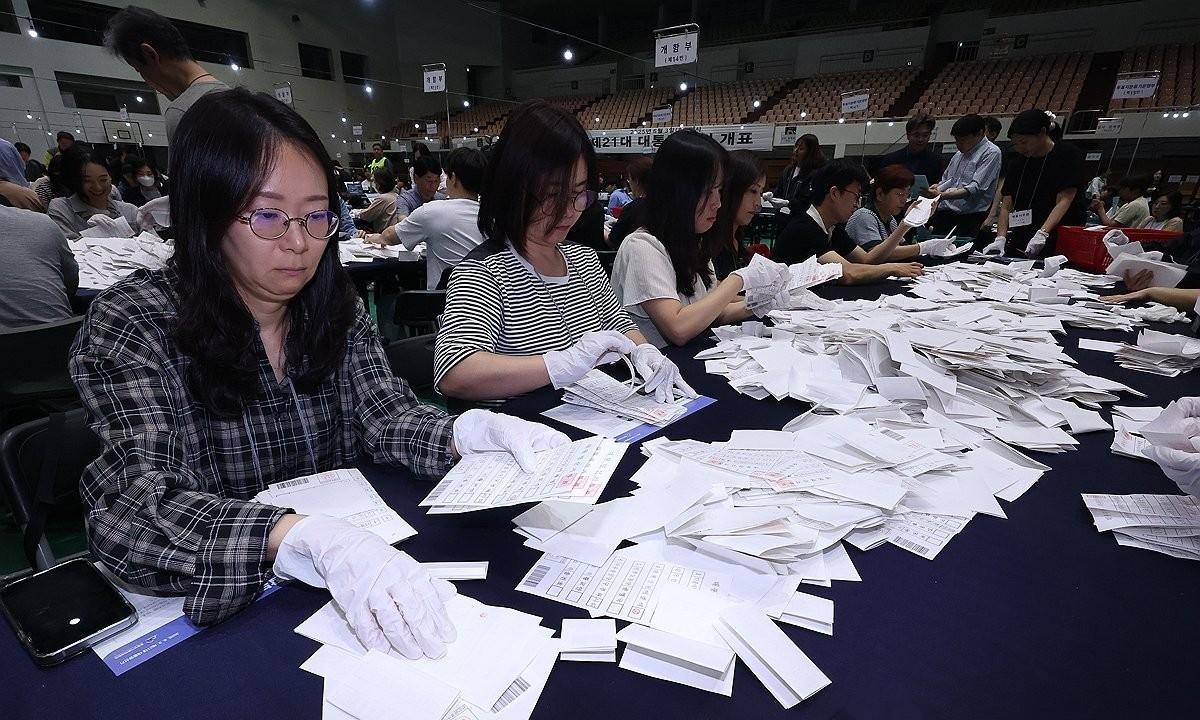 【韩国总统选举专题：计票5%，金文洙暂时领先】
首尔时间2025年6月3日22：