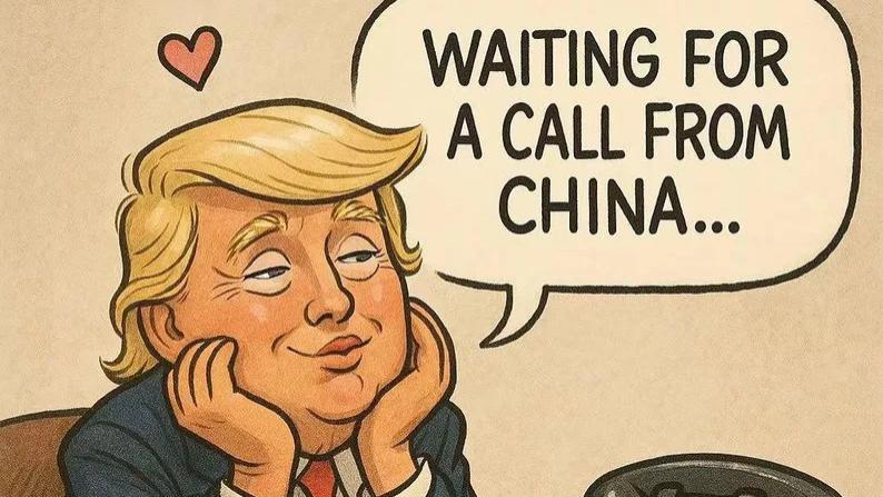 胆小鬼游戏结束！特朗普等不来电话，认怂了