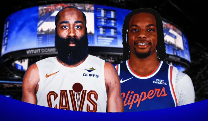 在之前的一笔交易中，快船将哈登送至骑士，换回加兰和次轮签。
美记Ary今日更新动