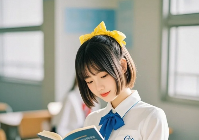 秋日银杏道上的追逐，发丝沾满比黄金更珍贵的时光。