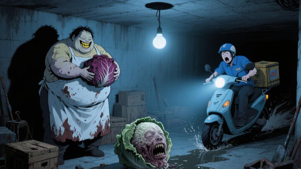 短篇小说《惊魂外卖》｜一名为钱铤而走险的外卖员，午夜接了怪异的外卖单......