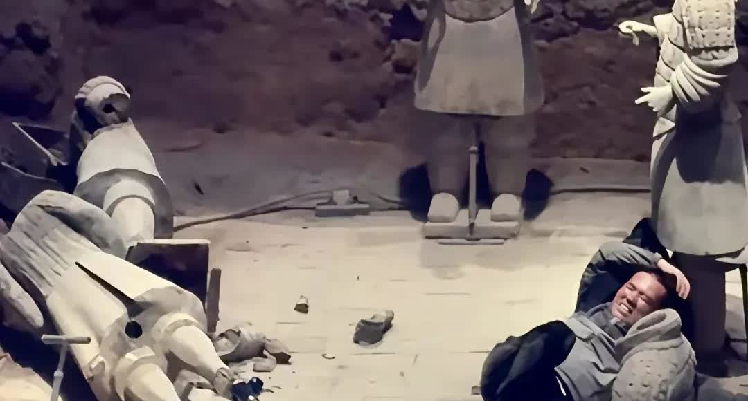 完了！
一个是这些兵马俑古董完了！
还有一个是这个人完了！
另外一个是法律