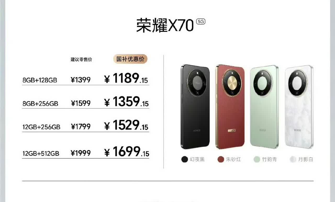 x70原价不太值得购买
6gen4是4个a720+4个a520，在荣耀的优化下