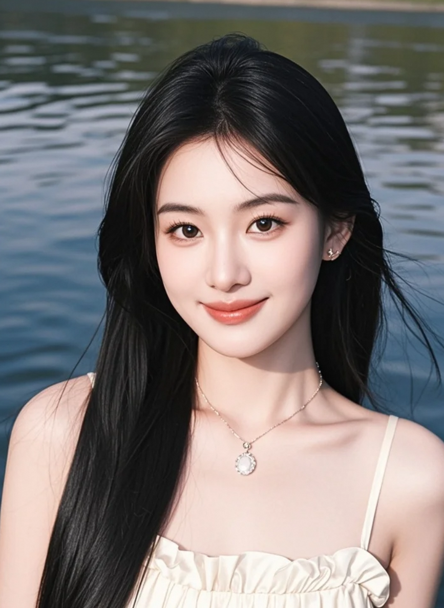 自然之美：大自然怀抱中的佳人倩影