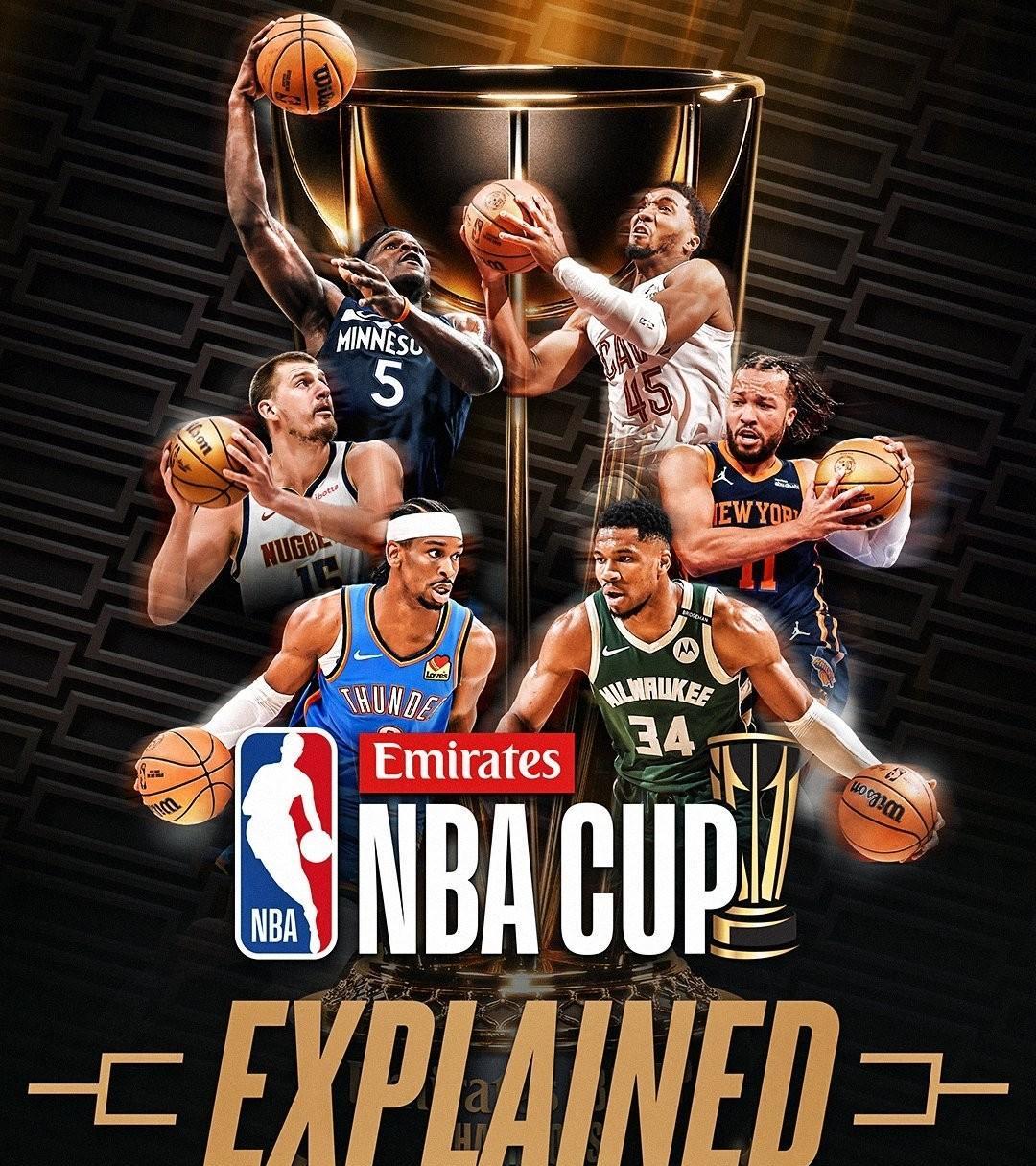 NBA杯赛程来啦！！！NBA杯赛决赛将于12月16日举行！
NBA杯赛的分组之前