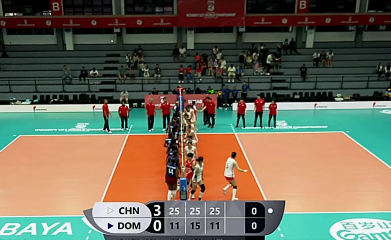 #头号创作者激励计划#
U21女排世锦赛，
中国U21女排3-0多米尼加，
从国