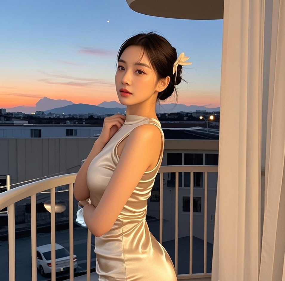 少妇真丝裹丰韵，娇媚动人摄心魄