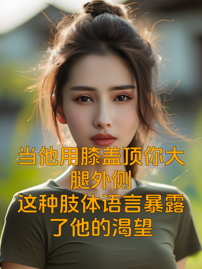 当他用膝盖顶你大腿外侧：这种肢体语言暴露了他的渴望