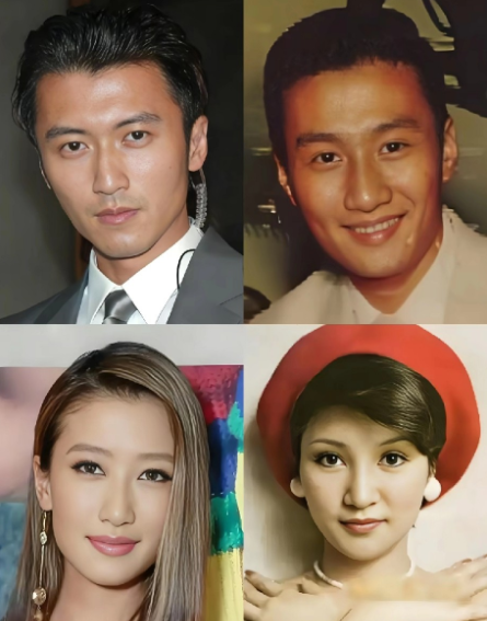 谢贤的基因强大，子女跟爸爸的长相几乎一模一样了，只是又有点遗传妈妈的尖下巴， 比