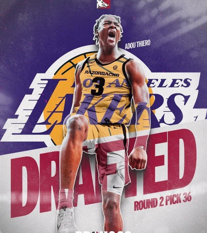 湖人36顺位选中迷你版范德彪
北京时间6月27日，NBA选秀大会次轮，湖人用交易