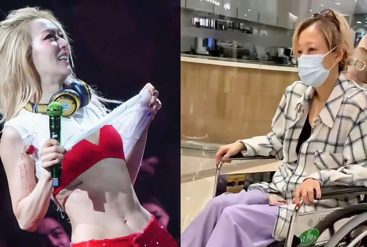 53岁郑秀文坐轮椅！老人太瘦真的不是一件好事？
53岁郑秀文168cm不到100