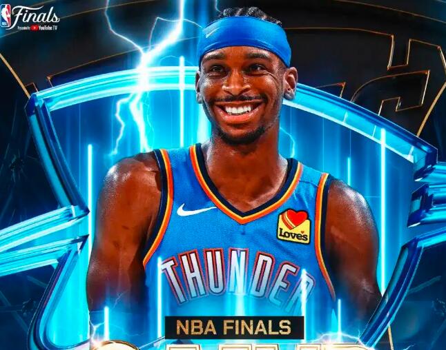 在NBA总决赛G7中，雷霆队的亚历山大以全票当选FMVP，成为历史第四人。这一成