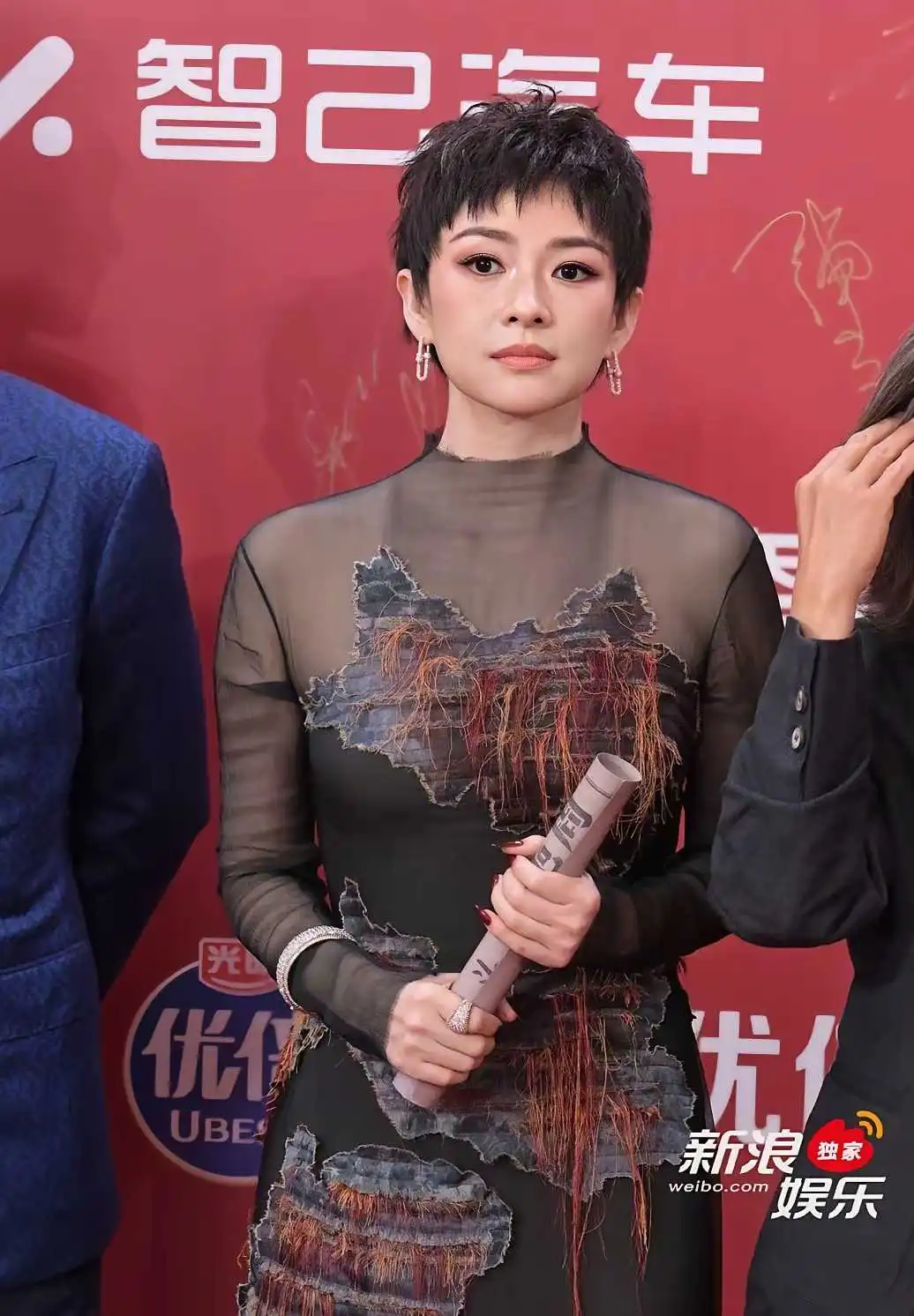 章子怡戴的是假发吗？你们觉得怎么样？
