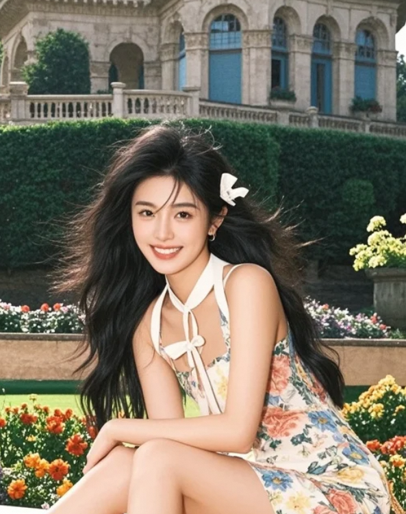 午后的光影落在她身上，温柔，又危险。