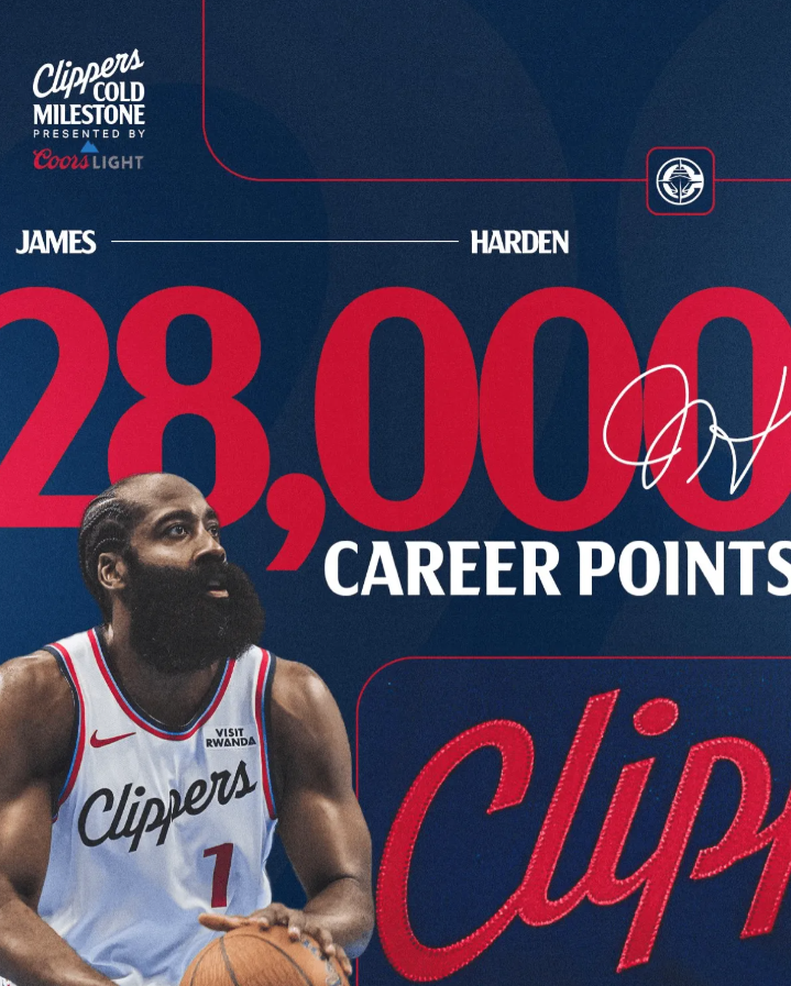 NBA常规赛，快船对阵76人的比赛正在进行中。
快船官媒更新了动态，晒出一张照片