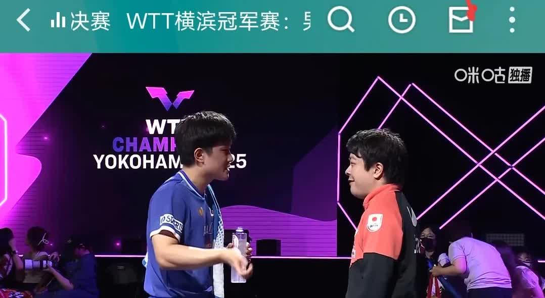 张本智和今天有点狂了

张本智和涨球了，在场上劈长控短打的层次更丰富了。
