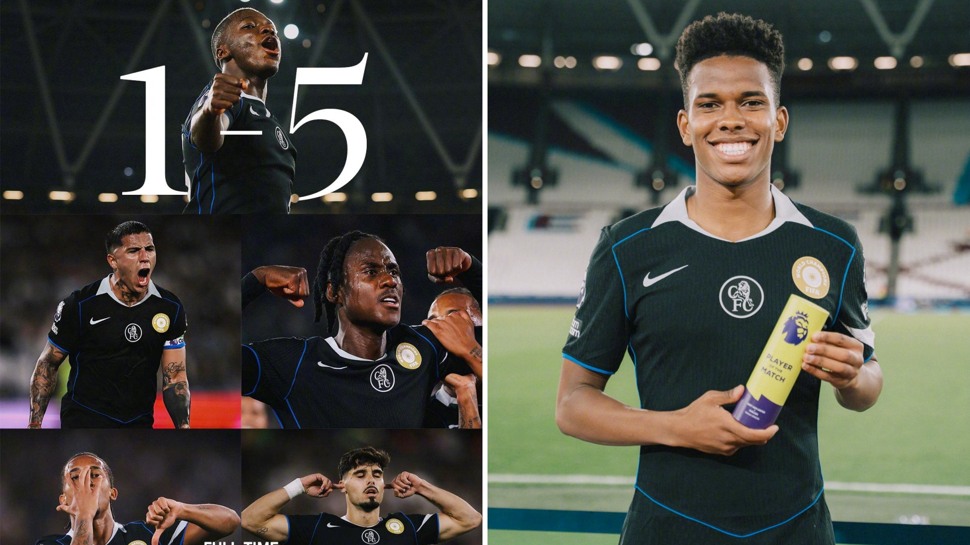 英超：切尔西客场5-1大胜西汉姆联，取得新赛季首胜。
佩德罗1射2传，内托、恩佐