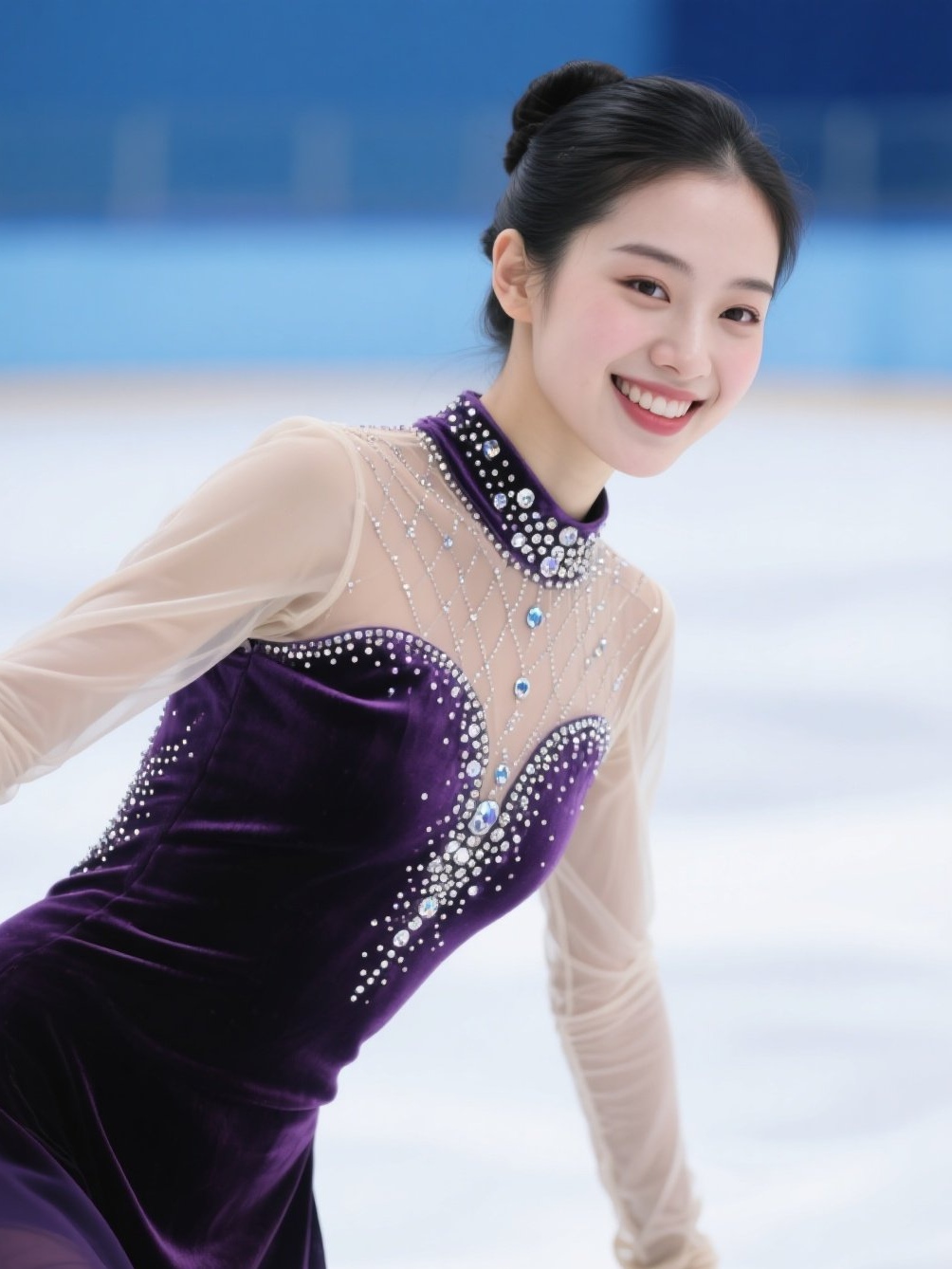 美眉冰上写真大片，冰雪世界里的精灵
