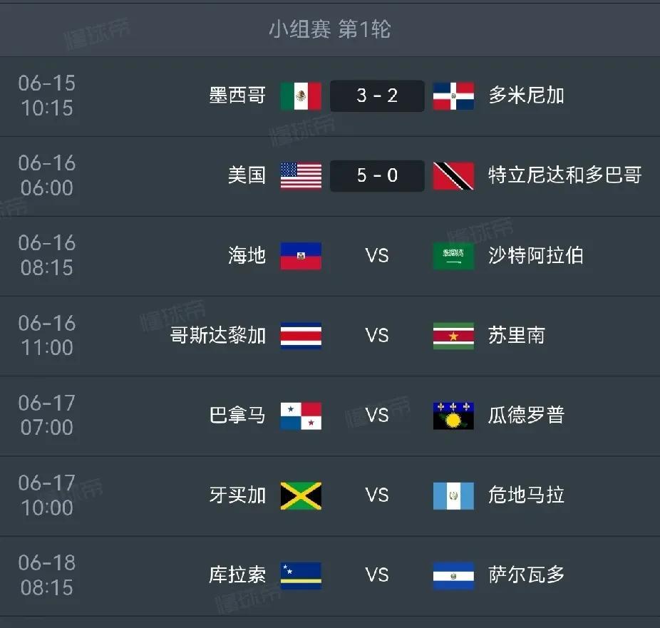 金杯赛开战！北美双强状态不一，东道主占优。
虽然现在世俱杯在美国是如火如荼进行，