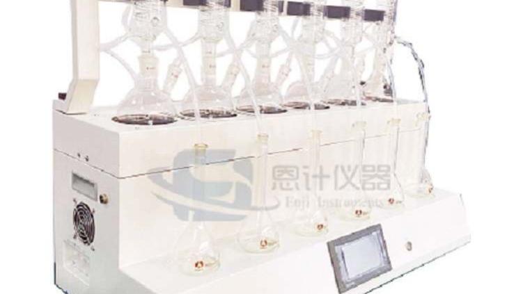 智能蒸馏仪，自带两路测温，能高精度实时监控烧瓶内样品的实时温度